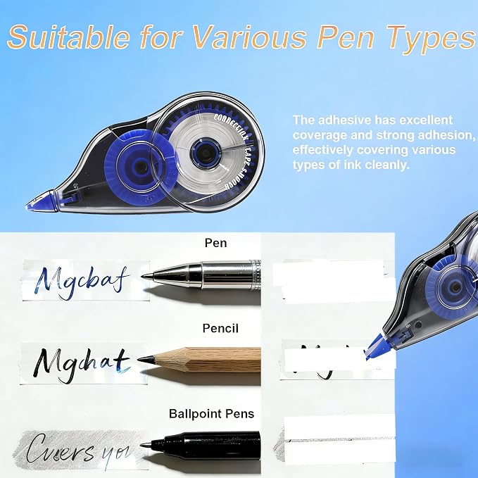 Correct Correction Tape, 12-Count Pack of Whiteout Correction Tape, Note Taking - Image 5