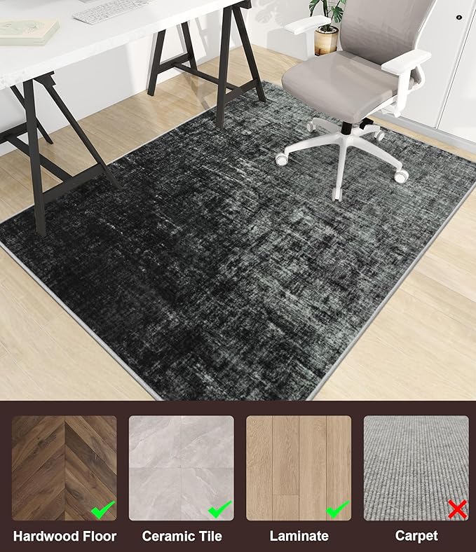 chakme Office Chair Mat for Hardwood Floor, Machine Wash - Image 3