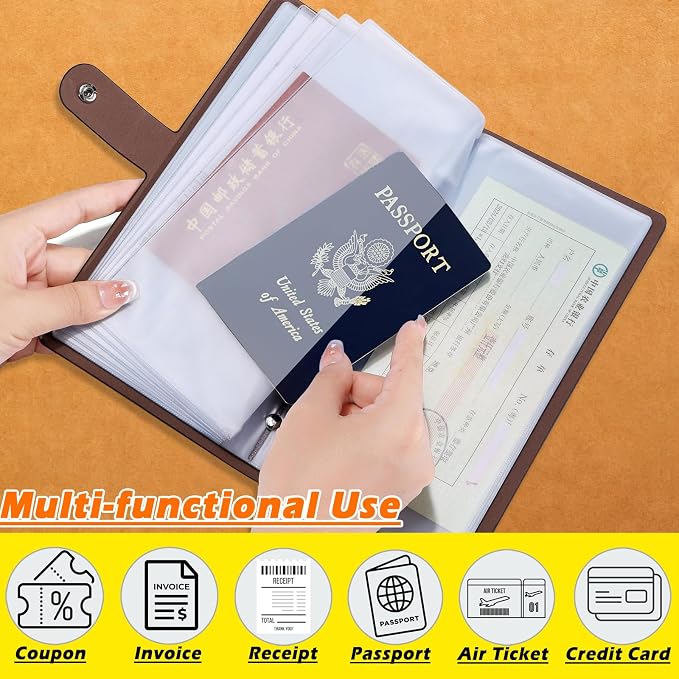 Leather Receipt Organizer, Coupon Organizer - Image 5