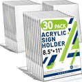 Aheroi Acrylic Sign Holder 8.5 x 11, Plastic Stands Flyer Display, Office by Aheroi