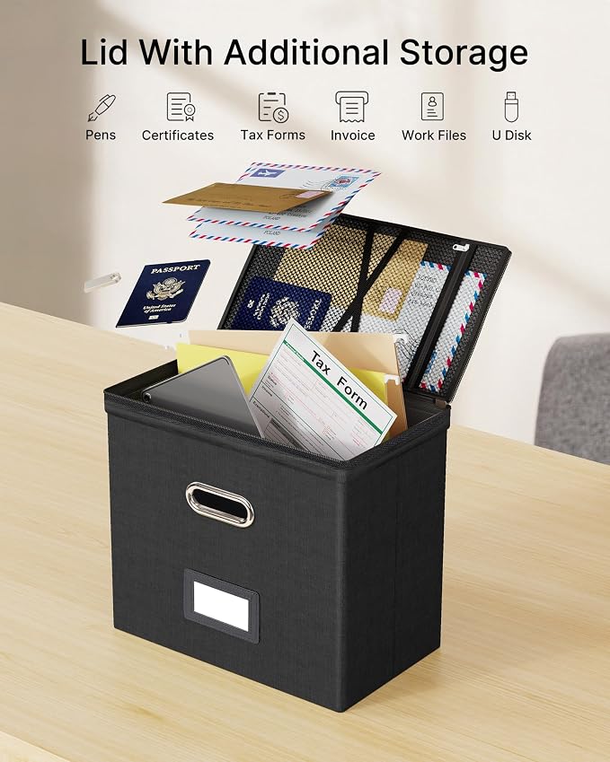Oterri 2 Pack File Organizer Boxes - Image 2