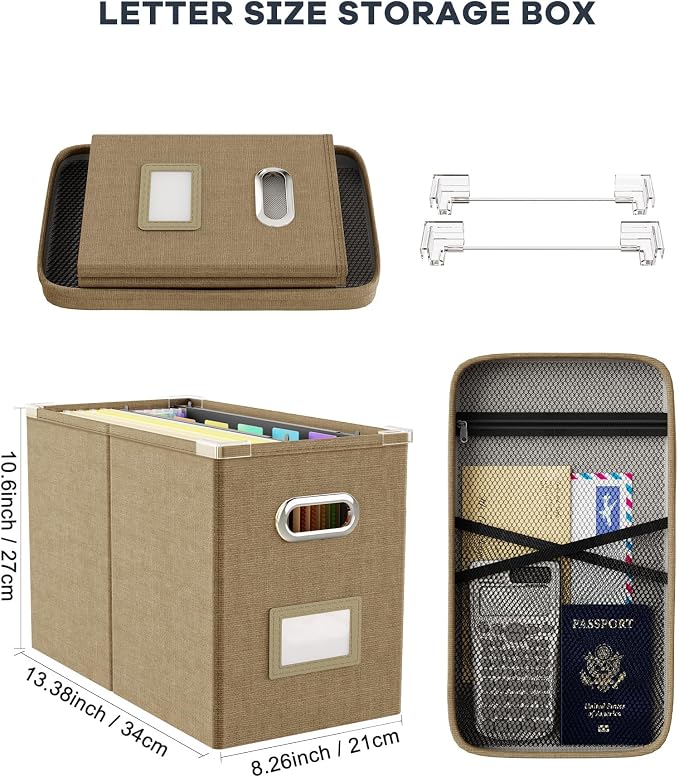 Oterri Hanging Filing File Box - Image 2
