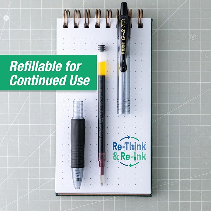 Pilot 84095 G2 Premium Retractable Gel Ink Pen, Refillable, 1.0 mm - Image 5