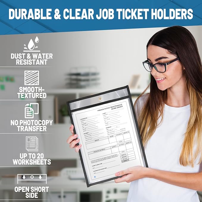 5 Pack Job Ticket Holders 8.5x11 - Image 4