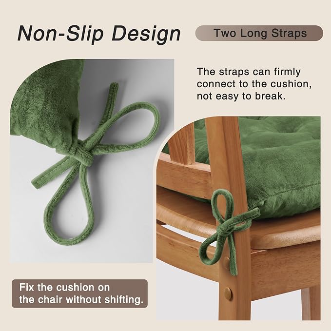OVOV 1 Pack Chair Cushions for Dining Chairs Soft Seat Cushions for Kitchen - Image 3