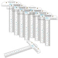 10PCS 6 Inches/15cm Acrylic Clear T-Square Ruler, Inches and Metric, T Square by BAOFALI