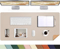 AFIING Cork Desk Mat 55" x 17", Dual-Sided Natural Cork & PU Leather Desk Pad by AFIING