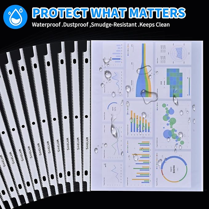 Sheet Protectors 500 Page, Page Protector 8.5" x 11" ，Upgraded Clear Plastic - Image 8