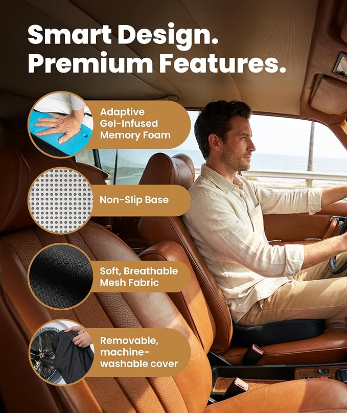 Everlasting Comfort Doctor Recommended Memory Foam Seat Cushion - Image 4