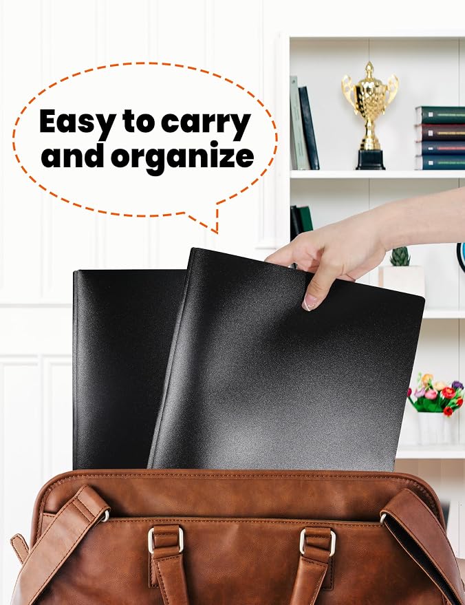 SUNEE 12-Pack Black Plastic Folders - Image 7