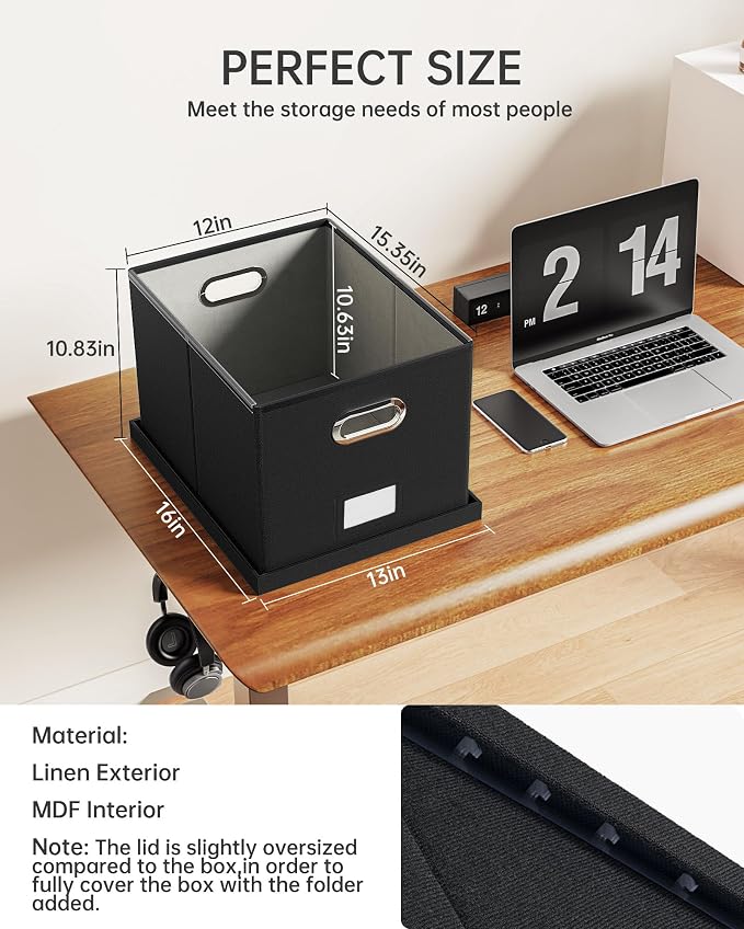 Oterri File Organizer, File Box, File Cabinet - Image 3