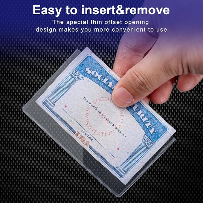 10 Pack Social Security Card Protector Medicare New Credit Card Holder - Image 5