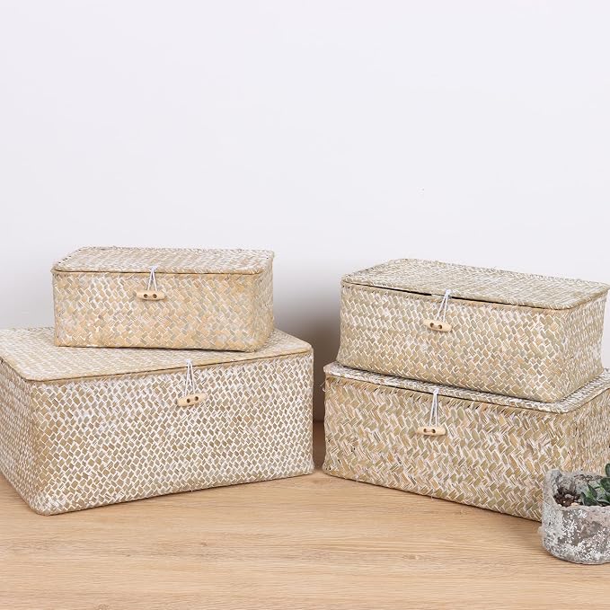 FEIALNDUO Wicker Shelf Baskets - Image 7