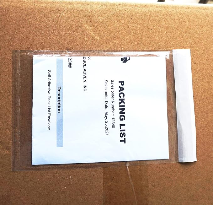 Premium 4.7''x7.5'' Packing List Envelopes, Tailored Size - Image 3