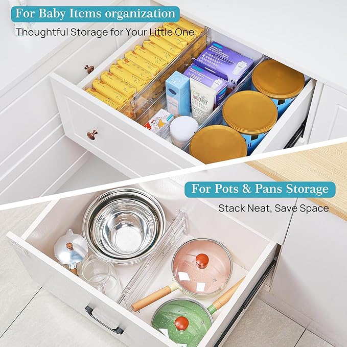 Vtopmart 10 Pack 6" Tall Upgrade Drawer Dividers - Image 5