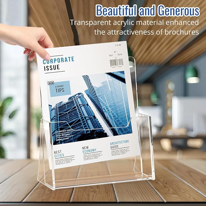 Acrylic Brochure Holder 8.5 x 11 inch 6 Pack - Image 8