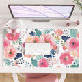 Colorful Star Large Mouse Pad, Women Girls Flowers PU Leather Waterproof Desk by ColorfulStar