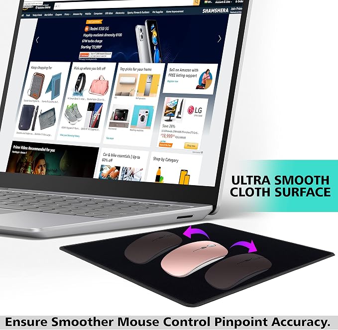 SaiTech IT 20 Pack Waterproof Mouse Pad, 8.66x7.1 inch, non-slip rubber - Image 5