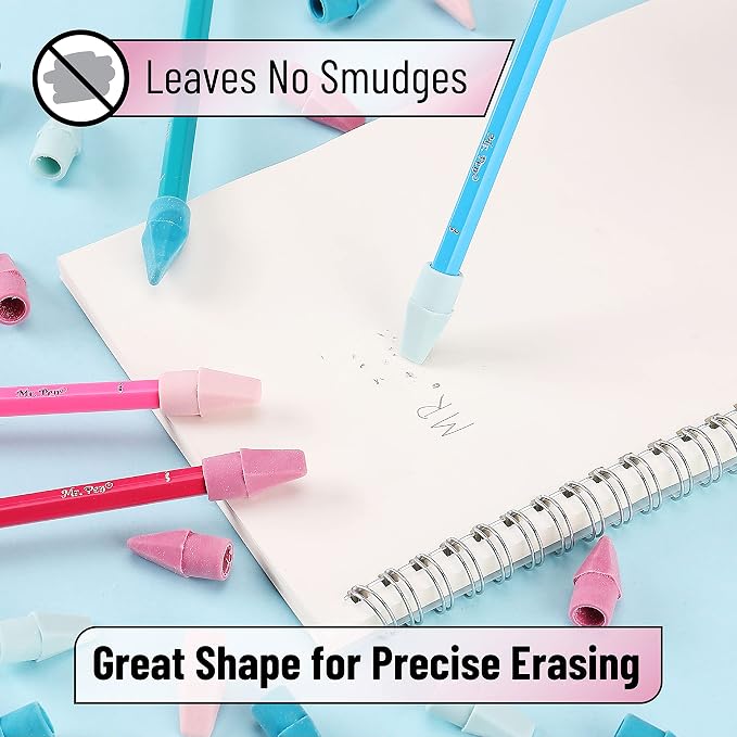 Mr. Pen- Pencil Erasers Toppers, 500 Pack, Latex Free, No Smudge | Mr Pen - Image 5