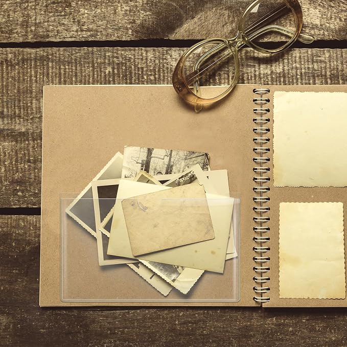 Junkin 10 Pcs Adhesive Pockets for Planners Index Card Pockets Planner - Image 6