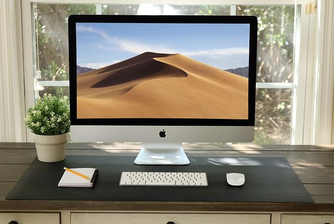 Vine Creations Leather Desk Mat 24" x 17", Desk Protector, PU Leather Desk Pad - Image 6
