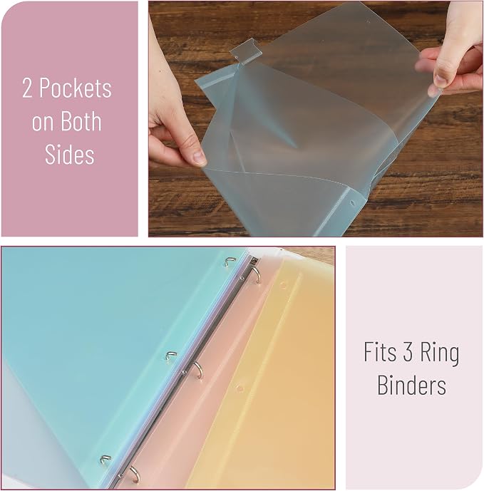 Mr. Pen- Binder Dividers with Pockets and Tabs, 48 Pack | Colorful, Bulk 3 Ring - Image 3
