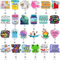 Feifeiya 24 Pcs Funny Badge Reel Nurse Cute Retractable Name ID Clip Badge by Feifeiya