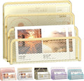 SUPEASY Mail Organizer for Desk, Mesh Metal Mail Holder Countertop by SUPEASY