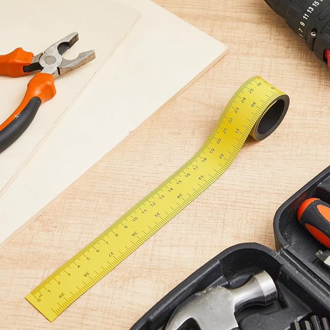 Relaxweex 2 Pcs 39.37 Inch Magnetic Ruler Flexible Tape Magnetic Tape Measure - Image 7