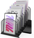 Inclined Desk File Organizer Metal Desk Magazine Folder Holder by Sinboun