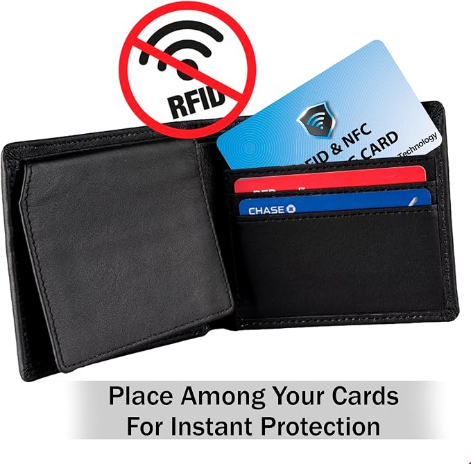 SaiTech IT 2 Pack RFID Blocking Cards Protect Your Entire Wallet, and Cards - Image 6