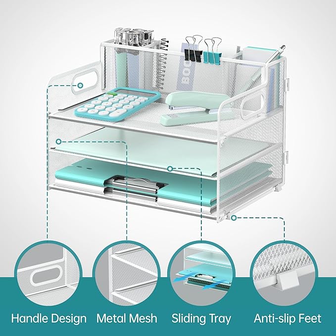 SUPEASY 3 Tier Desk Organizer - Image 3