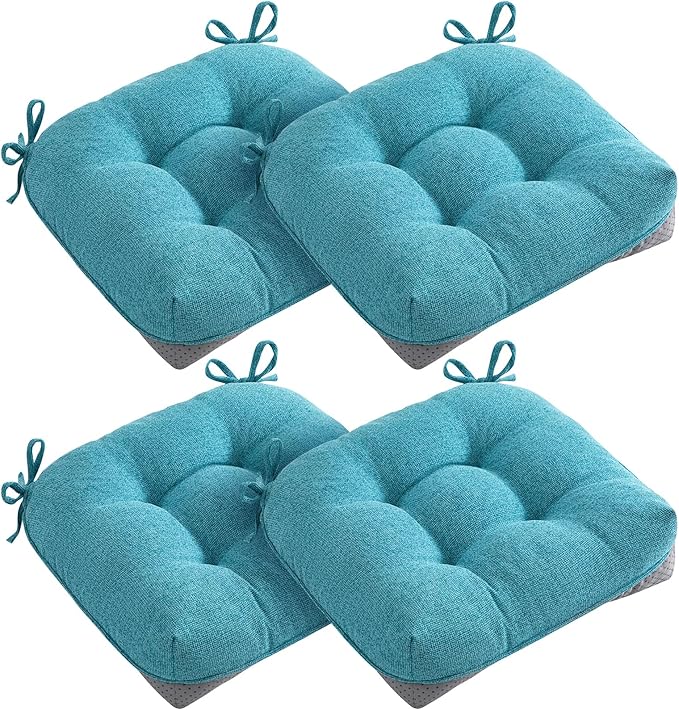 MAGIC ELEPHANT Chair Cushions for Dining Chairs, Memory Foam Kitchen Chair by Magicelephant