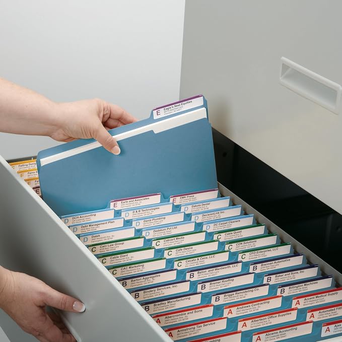 Smead Blue File Folders for Documents, - Image 2
