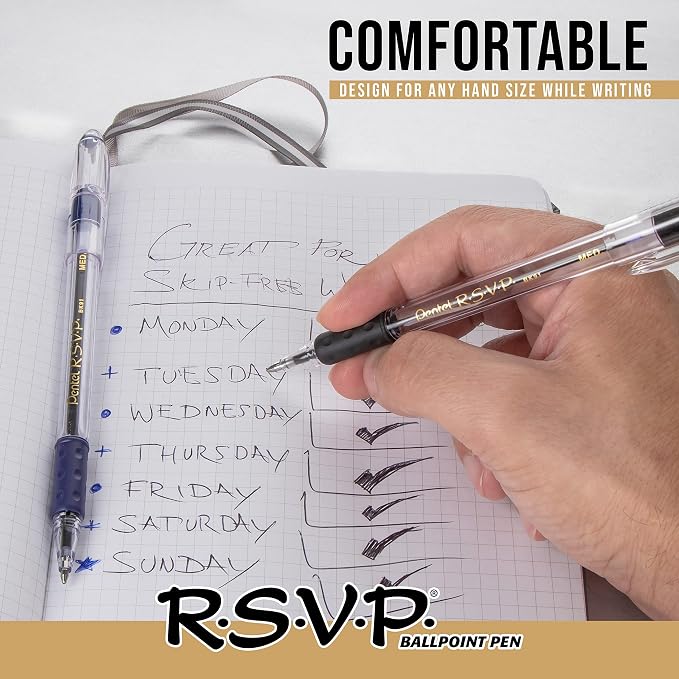 Pentel RSVP Ballpoint Pen, Fine Line - Image 4