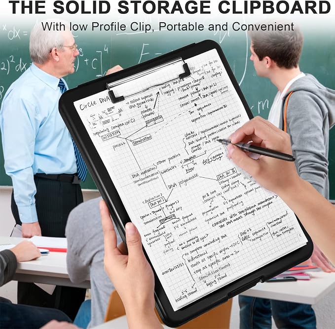 Mimorou 20 Pcs Clipboard with Storage, 9.5 x 13.5 Inch Plastic Heavy Duty - Image 5