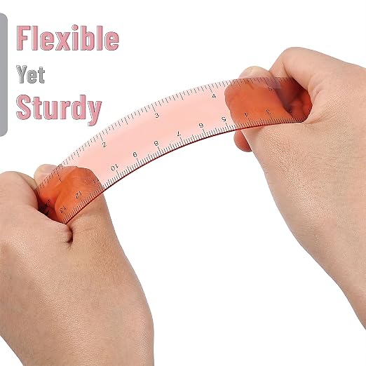 Mr. Pen- Plastic Ruler Set, 6 Pack, 6 Inch, Vintage Colors | Easy-to-Read - Image 5
