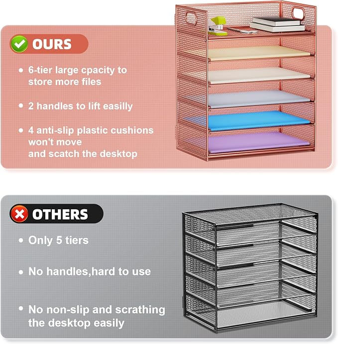 Marbrasse 2 Pack Desk Organizer - Image 2