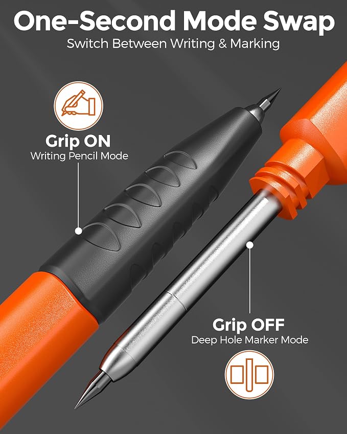 Nicpro 6 Pack Upgraded 3-IN-1 Carpenter Pencil Set - Image 4