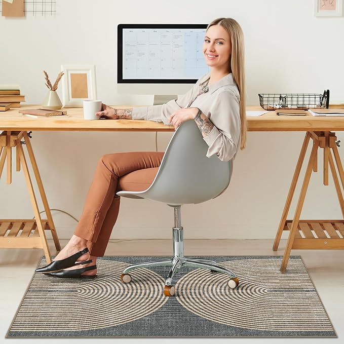 Office Chair Mat for Hardwood Floor&Tile Floor, Under Desk Rug for Rolling - Image 7