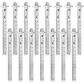 20 Pieces 6 Inch 15 cm Pocket Ruler Flexible Precision Stainless Steel Ruler by Frienda