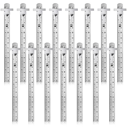20 Pieces 6 Inch 15 cm Pocket Ruler Flexible Precision Stainless Steel Ruler by Frienda