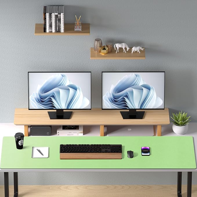 Aothia Leather Desk Pad Protector, Office Desk Mat, Large Mouse Pad, Non-Slip - Image 9