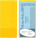 StoreSMART® - Yellow Plastic Policy/Lotto Ticket Holders - 200-Pack - by StoreSMART