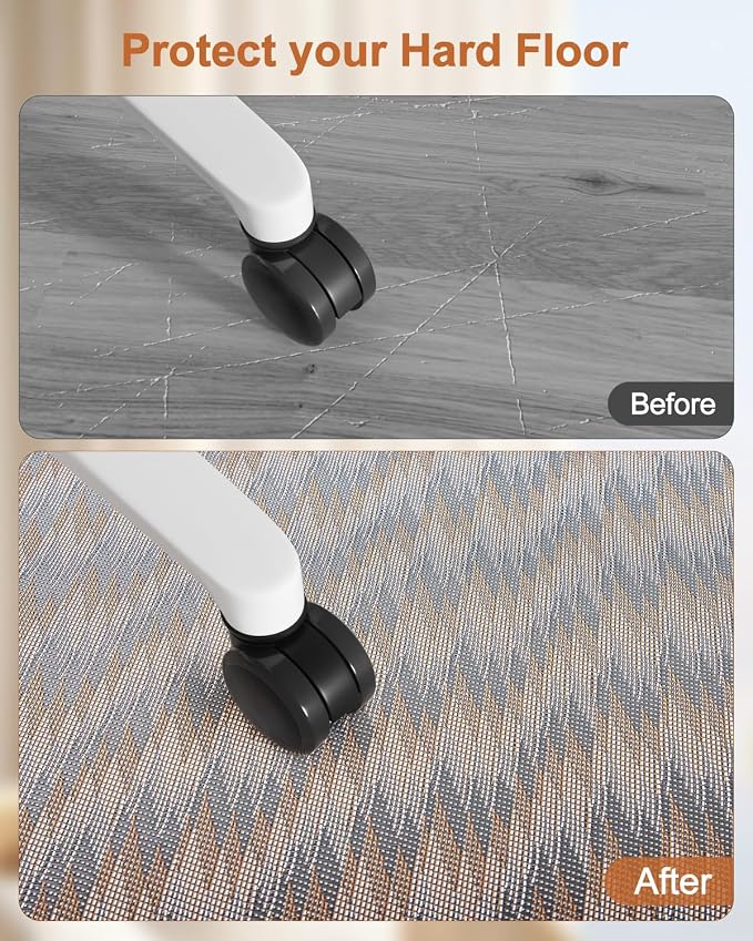 Blvornl Office Chair Mat for Hardwood Floor, Rolling Chair Chair Mat for Hard - Image 4