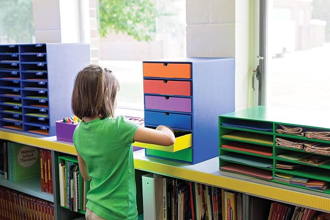 Classroom Keepers Sturdy Cardboard Mailbox, 16-5/8"H x 21" W x 12-7/8"D - Image 6