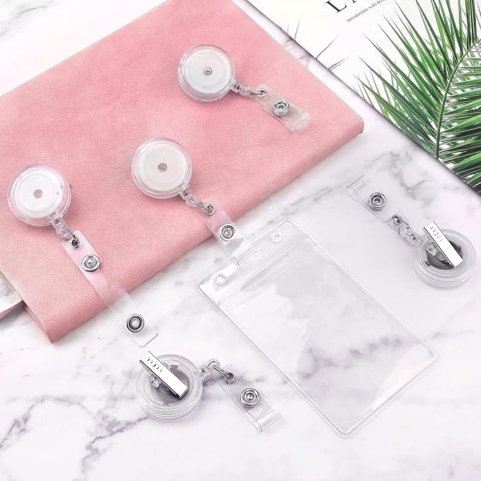 25 Pack Badge Reels Retractable - Image 5
