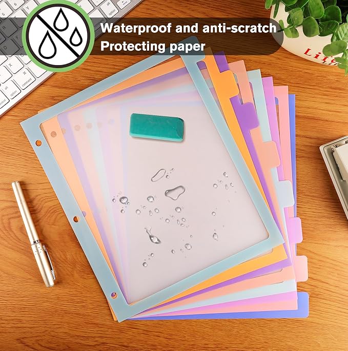 Binder Dividers with Tabs, 8 Tab Dividers - Image 4