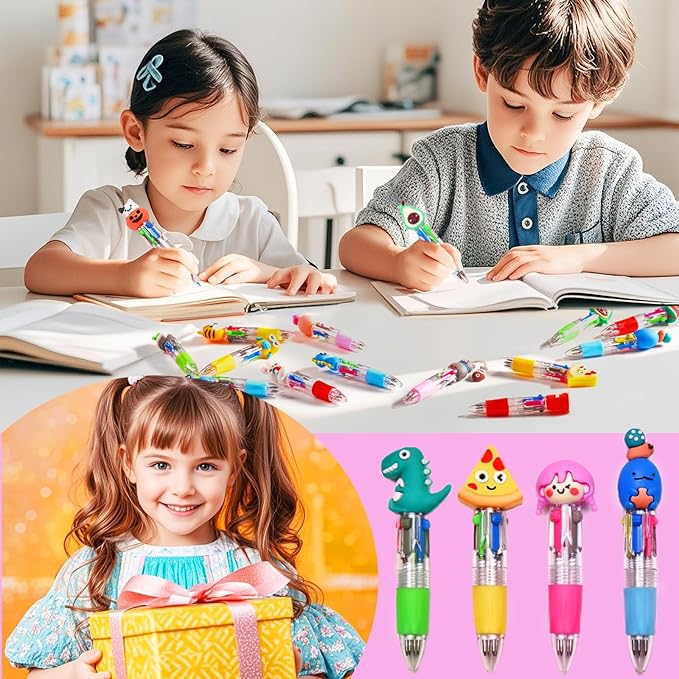 24Pcs Mini Multicolor Pens in One 4-in-1, Cute Pens Bulk - Image 4