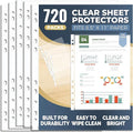 720 Pack Clear Sheet Protectors 8.5 x 11 Inch, Plastic Page Sleeves by Unknown